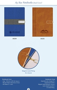 Journal tendance aimant métal montage placard A5 cuir de haute qualité couverture rigide Journal cahier boucle magnétique Logo personnalisé - Product Image 6