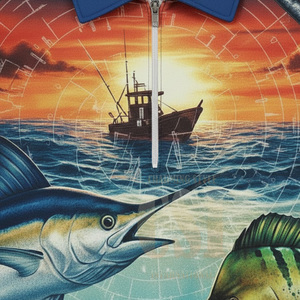 Camiseta de Pesca de Manga Corta, Ajustada, de Secado Rápido y Alta Calidad, Protección Solar UPF 50+, para Hombre - Product Image 3