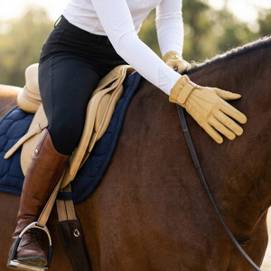 ถุงมือขี่ม้าหนังแท้ป้องกันฝ่ามือแบบเต็มนิ้วสำหรับทุกเพศ ราคาพิเศษ ลดราคา - Product Image 6