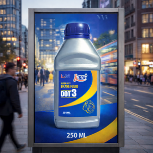 น้ำมันเบรกพรีเมียม DOT 3 ขนาด 250 มล. บรรจุถัง สำหรับรถยนต์ รถบรรทุก รถบัส คุณภาพสูง สำหรับ OEM - Product Image 1