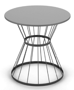 Table d'appoint en métal enduit de poudre | Léger et résistant aux intempéries | Parfait pour le patio, le balcon et le salon | Fabriqué au Vietnam - Product Image 1