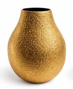 แจกันดอกไม้โลหะทำมือพร้อมพื้นผิวสีดำ สำหรับโต๊ะคอนโซลห้องนั่งเล่น พื้นที่รับประทานอาหาร และตกแต่งงานแต่งงาน - Product Image 4