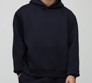 Conjunto de Sudadera y Pantalones de Chándal Oversize de Corte Regular con Bajo Acampanado, de Mezcla de Algodón Suave y Cómoda, Ideal para Estilo Urbano Casual - Product Image 4