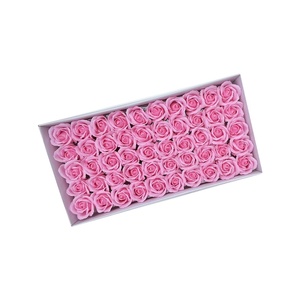 Usine En Gros 50 Pcs Savon Roses Têtes Coffret Cadeau Floral Parfumé Fête De Mariage Artificielle Décoratif Savon Fleur - Product Image 5