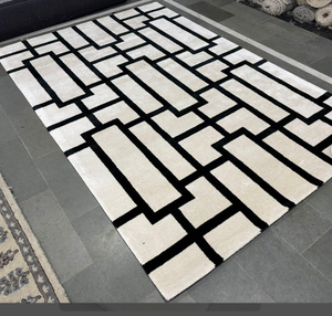 Tapis KNOT RUG en laine tuftée à la main, haute qualité, motif moderne, fait main, écologique, pour salon, chambre d'enfant, hôtels, bureau - Product Image 1