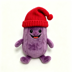 Peluche de berenjena personalizado, peluche de berenjena, peluche de verdura, lindo peluche de berenjena, adorable peluche de verdura - Product Image 6