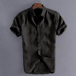 Camisas Casuales de Manga Corta para Hombre OEM 2026, Tallas XS-3XL, Estilo Urbano, Cuello con Botones, Color Sólido, para Vacaciones - Product Image 6