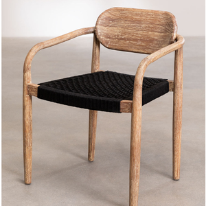 Collection de meubles de jardin en teck pour l'extérieur avec table à manger, conçue pour les villas de villégiature, les balcons et les cours. - Product Image 2