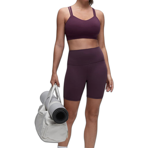Conjunto Deportivo Personalizado al por Mayor con Logotipo, Ropa Deportiva para Mujer, Conjunto de Gimnasio, Traje de Yoga de 2 Piezas con Manga Larga y Efecto Levanta Glúteos - Product Image 1