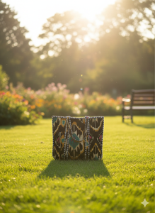 Bolsa de Compras y Viaje de Lona Negra Estampada Personalizada, Reversible, Estilo Bohemio Vintage, Ligera, de Terciopelo, 18 Pulgadas, para Mujer - Product Image 2