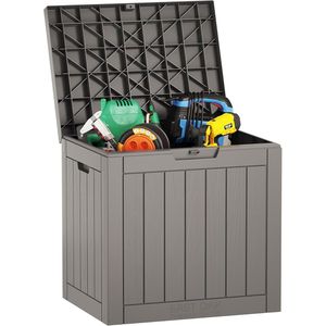 Boîte de rangement en résine imperméable de 31 gallons pour l'intérieur et l'extérieur, pour coussins de patio et outils de jardinage - Product Image 1