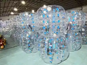 2024 BEST SELLING Transparent Inflatable Body Bumper Ball Transparent Bubble Body Zorb Ball For Bubble Soccer