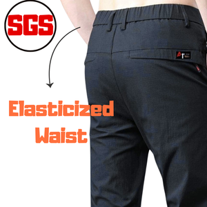 Pantalones de vestir elásticos de poliéster transpirable para entrevistas o banquetes - Product Image 2