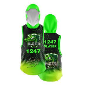 เสื้อเจอร์ซีย์ 7V7 สีเขียวและดำ ผลิตตามสั่ง ขายส่งยอดนิยม ราคาแข่งขัน ชุดทีม เสื้อเจอร์ซีย์อเมริกันฟุตบอล 7V7 - Product Image 6