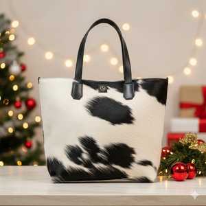 Bolso Tote de Cuero con Gran Espacio de Almacenamiento, Portátil, para Mujer, Fabricante, Nuevo, Moderno, Vintage, Verano, Material de Pelo - Product Image 1
