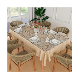 Indian Stylish Indigo Shibori Tie Dye <b>Table</b> Cloth Cotton Fabric <b>Dining</b> <b>Table</b> <b>Cover</b> Custom Size Custom Weight OEM ODM Available - Product Image 6