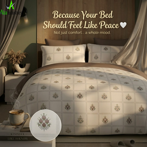 Sábanas de Algodón de Lujo Tamaño Super King |   Juego de Ropa de Cama Estampada Suave con Fundas de Almohada, Colección de Ropa de Cama Transpirable y Duradera - Product Image 6