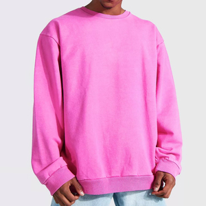 High Quality OEM Blank <b>Men</b> Hoodies Long Sleeve Custom logo Printed Oversized <b>Crewneck</b> Pullover <b>Sweatshirts</b> for <b>Men</b> - Product Image 1