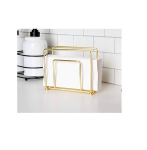 Stylish Metal Stainless Steel Tissue Holder for Dining <b>Tables</b>, Kitchen Counters, and Office Workspaces - Product Image 5