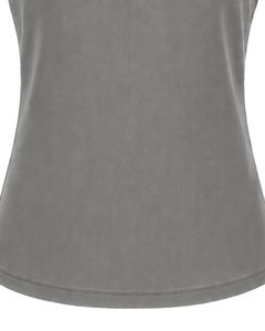 Manufacturer Gray Women Casual Summer Blouse Elegant Flower Neck Short Sleeve Fashion Loose Fit Daily Wear Stylish <b>Top</b> Shirt - Product Image 6