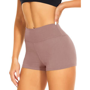 Pantalones Cortos Deportivos de Cintura Alta para Hombre, Color Sólido, Cintura Elástica, Tejido de Spandex y Nailon, Transpirables - Product Image 3