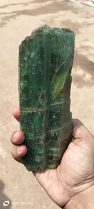 คริสตัลอควอมารีนคุณภาพสูง BAITHU GEMS MINERALS แท้จากคารูร์ สีเขียวเข้มธรรมชาติ รูปทรงหกเหลี่ยม ขัดเงา ปรับแต่งได้ตามต้องการ สำหรับการใช้งานทางจิตวิญญาณ - Product Image 1