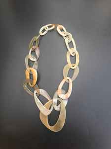 Collar con Colgante de Cuerno de Búfalo Natural, Ecológico, Tallado con Láser, con Diseño de Amor, para Mujeres y Niñas - Product Image 4