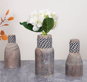 Jarrón de Madera de Alta Calidad, 100% Natural, Vintage, Simple, Ligero y Personalizable, Decoración para el Hogar, Bodas, Restaurantes, Día de la Madre - Product Image 2