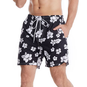 กางเกงขาสั้นชายหาดผ้าแคนวาสพิมพ์ลายกันน้ำ ระบายอากาศได้ดี เอวยางยืด มีกระเป๋า  พร้อมปักโลโก้ตามสั่ง ความยาวระดับเข่า เหมาะสำหรับฤดูร้อน - Product Image 2