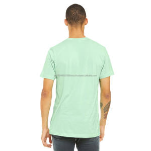 Camiseta de Manga Corta con Cuello Redondo y Estampado de Algodón 100% Orgánico al por Mayor para Hombre Adulto - Product Image 5