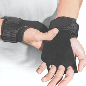 Protège-mains de musculation en cuir respirant avec fermeture auto-agrippante pour la musculation et l'entraînement de gymnastique - Product Image 5