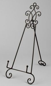 Support de présentation personnalisé en fer pour panneau d'accueil de restaurant, chevalet métallique, présentoir de qualité supérieure, support d'art en métal noir - Product Image 6