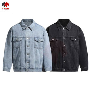 เสื้อแจ็คเก็ตยีนส์ผู้ชายติดกระดุมด้านหน้า ออกแบบเองได้ รับผลิตแบบ OEM ODM สไตล์คลาสสิก แฟชั่นลำลอง - Product Image 1