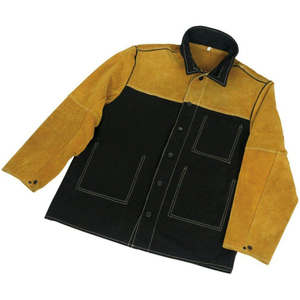 Comfortable Fitted Long Sleeve Double Panel Design Made Safety Clothing Welding <b>Jackets</b> Abrasion Resistant Welding <b>Jacket</b> - Product Image 1