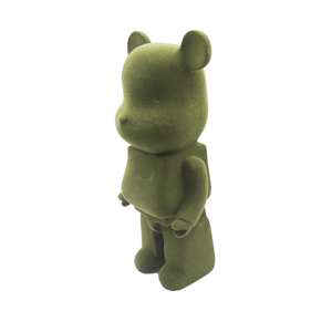 ตุ๊กตาหมีการ์ตูนสีเขียว งานศิลปะเซรามิกเคลือบสีด้วยมือ ของสะสมตกแต่ง - Product Image 2