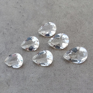 Cristal de Cuarzo Natural, Corte Facetado en Forma de Pera, Calibrado, Calidad AAA+, para Joyería - Product Image 4
