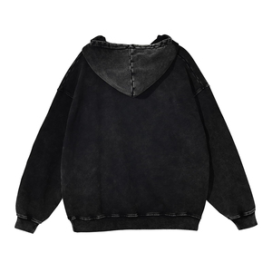 Sudaderas con Capucha Lavadas con Ácido, Color y Logotipo Personalizados, Secado Rápido, Sudadera con Capucha de Moda, Estilo Vintage Unisex - Product Image 6