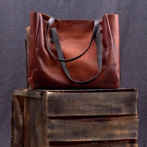 Bolso Tote de Cuero Genuino para Mujer, Estilo Popular, Alta Calidad, Portátil, Elegante, para Todas las Temporadas - Product Image 1