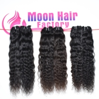 Rambut India 100% Alami Keriting, Bundel Rambut Manusia Virgin Remy, Ekstensi Rambut Tenun, Tekstur Lembut dan Mengembang, Double Weft, Tebal
