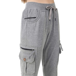 2025 gran oferta ropa deportiva pantalones Casual invierno mujer gimnasio pantalones de chándal gimnasio mujeres Joggers pantalones mujeres señoras Cargo pantalón para la moda - Product Image 4