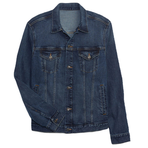 เสื้อแจ็คเก็ตยีนส์ผู้ชายทรงโอเวอร์ไซส์ คลาสสิค ติดกระดุม มีกระเป๋าหน้าอก ทรงหลวม สไตล์บอยเฟรนด์ - Product Image 1