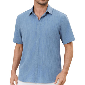 Camisas Casuales de Doble Botonadura Antiarrugas para Hombre, Uniformes de Oficina, Proveedor al por Mayor, Exportación OEM de Pakistán - Product Image 1