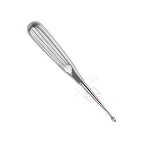 Curette osseuse 170 mm Fig. 1 |   Instrument chirurgical en acier inoxydable de 5,2 mm de largeur |   Outil orthopédique réutilisable - Product Image 5