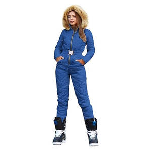 Traje de Esquí de Invierno para Mujer, de una Pieza, con Capucha y Cuello de Piel, Impermeable, Aislado, para Snowboard, Deportes al Aire Libre - Product Image 5