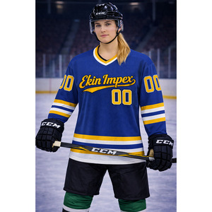 Maillot de hockey Ekin Impex en polyester de haute qualité, avec patchs colorés sublimés, personnalisable, pour équipes professionnelles, avec étiquettes privées sur mesure - Product Image 4