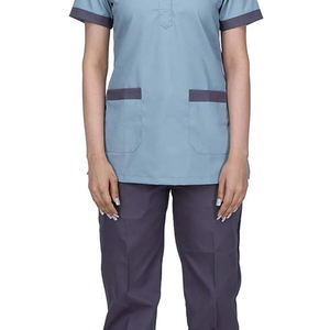 Customized Medical Scrub <b>Set</b> Women Stretch Nurse Uniform Fashionable Hospital <b>Doctor</b> Dental Clinical Workwear Jogger Scrub Suit - Product Image 3