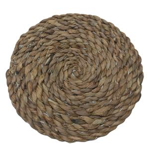 Luxury Style <b>Round</b> Shape Seagrass Wall Placemat Antique Water Hyacinth Braided Rattan <b>Tablemats</b> for Home Kitchen Decor - Product Image 1