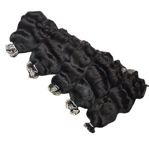 Meilleure vente 100% extensions de cheveux crus vietnamiens en gros Machine à ruban adhésif de style ondulé naturel Double trame Meilleure vente - Product Image 1