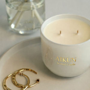 AIKUN Long Burning Scented <b>Candle</b> with Bergamot & Lemon, Slow Burn Aromatherapy <b>Candle</b> for Bulk Wholesale Custom Orders - Product Image 4