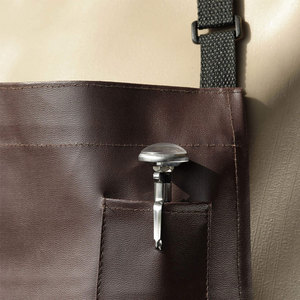 Tablier en cuir de style classique, durable, avec une poche, pour la cuisine et l'usage quotidien - Product Image 4